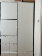 VISTHUS Kledingkast, grijs/wit, 122x59x216 cm, Huis en Inrichting, Ophalen, Gebruikt, 100 tot 150 cm, 200 cm of meer