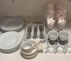 Divers servies - wit - ikea - wijnglazen - borden - mokken, Ophalen of Verzenden