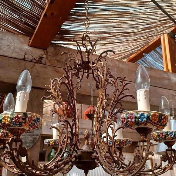 Schitterende Italiaanse hanglamp/lamp, Huis en Inrichting, Lampen | Kroonluchters, Zo goed als nieuw, Ophalen