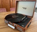 Vintage vinyl platenspeler – koffer model bruin – werkt goed, Audio, Tv en Foto, Platenspelers, Ophalen, Zo goed als nieuw, Platenspeler