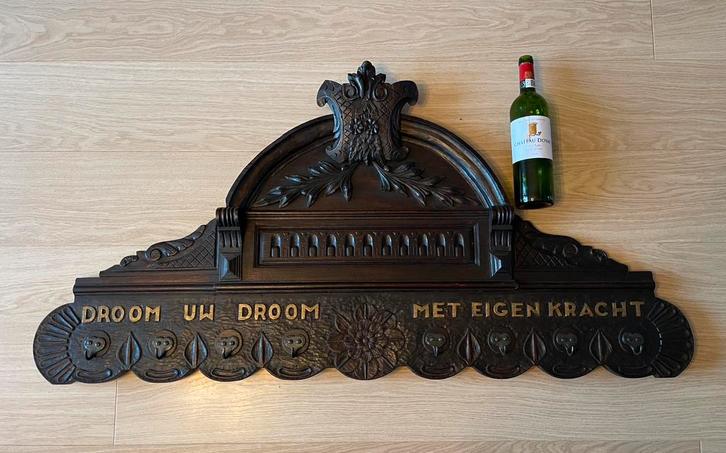 Grote antieke handgesneden kapstok, Antiek en Kunst, Antiek | Overige Antiek, Ophalen