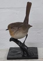 ROODBORSTJE / bronzen beeld / vogel, Ophalen of Verzenden, Vogel, Beeldje of Figuurtje