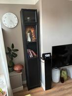 Ikea billy kast boekenkast zwart eiken met glazen deur, Ophalen, Gebruikt, 200 cm of meer, 25 tot 50 cm