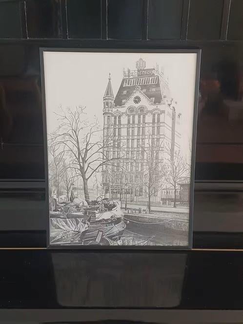 prent Witte huis Rotterdam, Antiek en Kunst, Ophalen