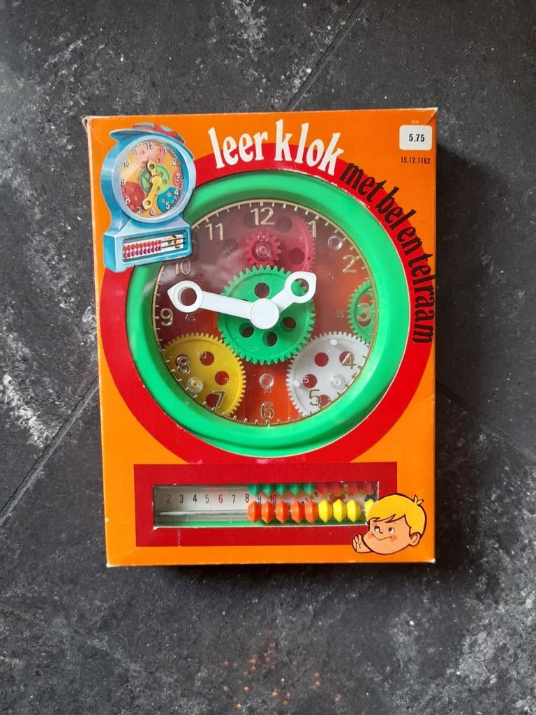 Vintage Hema Leerklok uit de jaren 80, Kinderen en Baby's, Speelgoed | Educatief en Creatief, Ophalen of Verzenden, Gebruikt, Taal en Lezen