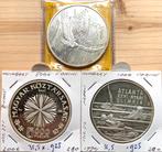Hongarije 3x 500 1000 & 5000 Forint tot. 91 gram .925 zilver, Ophalen of Verzenden, Oostenrijk, 10 euro, Zilver