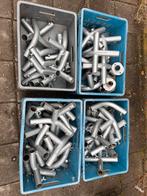 Te koop partij diverse koppelstukken en buizen voor tent., Ophalen of Verzenden, Zo goed als nieuw, 250 mm of meer