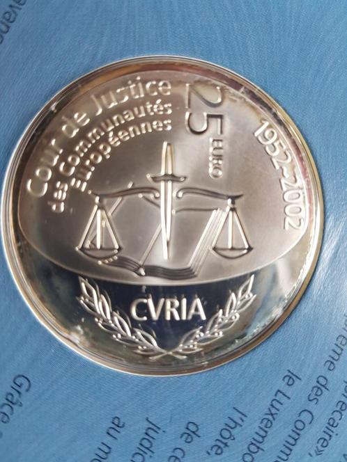 Luxemburg 25 euro zilver 2002 proof KM83 orig. verpakking, Postzegels en Munten, Munten | Europa | Euromunten, Losse munt, Overige waardes
