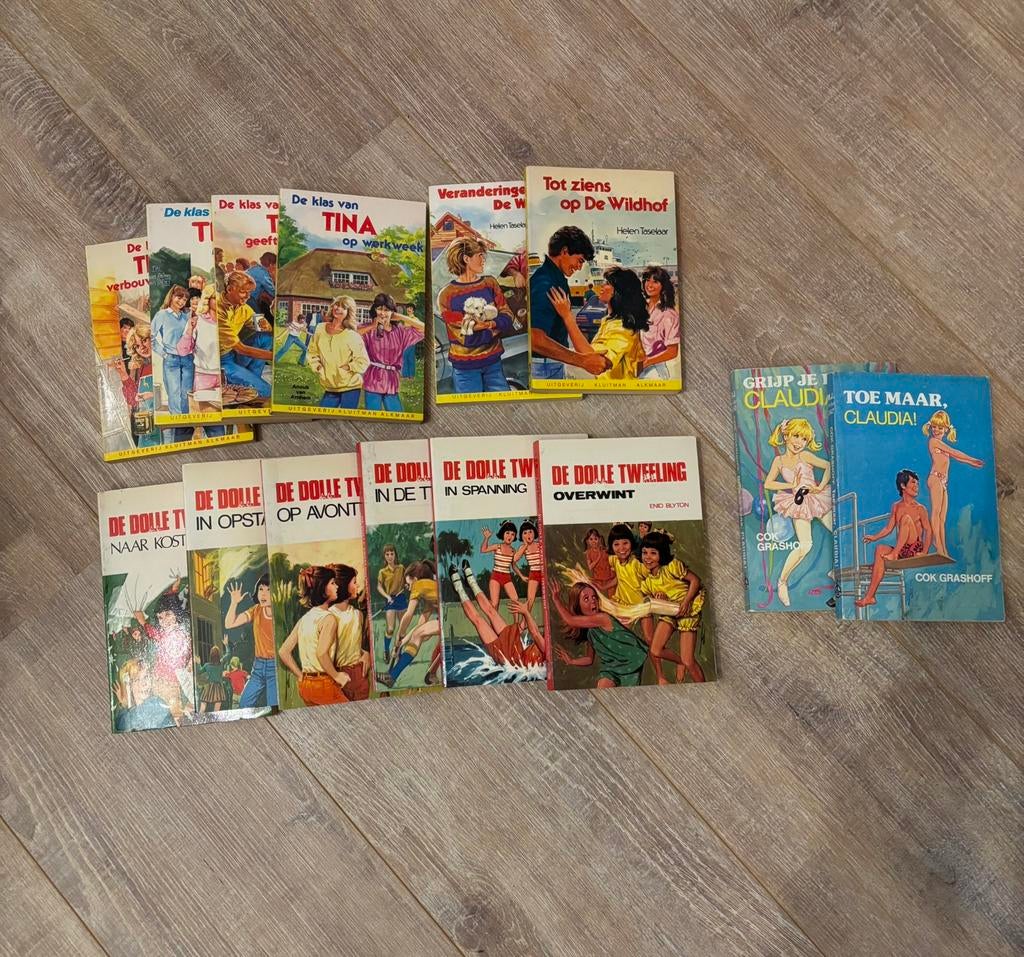 Stapel Kinderboeken  / klas van Tina /De Dolle Tweeling, Boeken, Kinderboeken | Jeugd | 10 tot 12 jaar, Ophalen of Verzenden, Gelezen