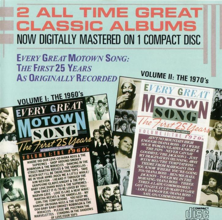 Every Great Motown Song: The First 25 Years, Cd's en Dvd's, Cd's | R&B en Soul, Zo goed als nieuw, 1960 tot 1980, Ophalen of Verzenden