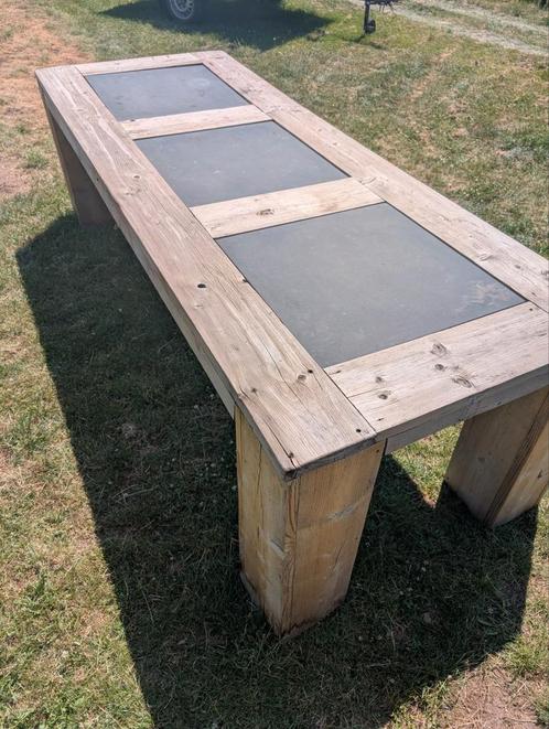 Steigerhouten tuintafel 260*100, Tuin en Terras, Tuintafels, Gebruikt, Rechthoekig, Hout, Ophalen