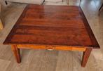 Kersenhouten salontafel 145x145 x 46, Gebruikt, 100 tot 150 cm, Kersenhout, Minder dan 50 cm