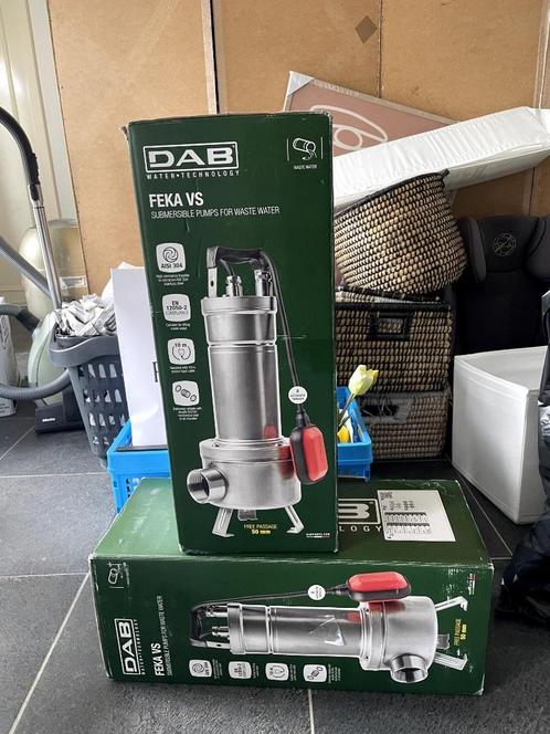 DAB Feka VS 550 met vlotter, 2 stuks, 220volt, Tuin en Terras, Waterpompen, Nieuw, Elektrisch, Dompelpomp, Ophalen of Verzenden