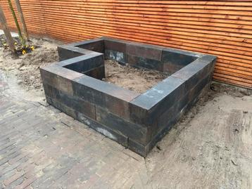 Wallblocks Brons | 15x15x60cm | 8 stuks | Nieuw! beschikbaar voor biedingen