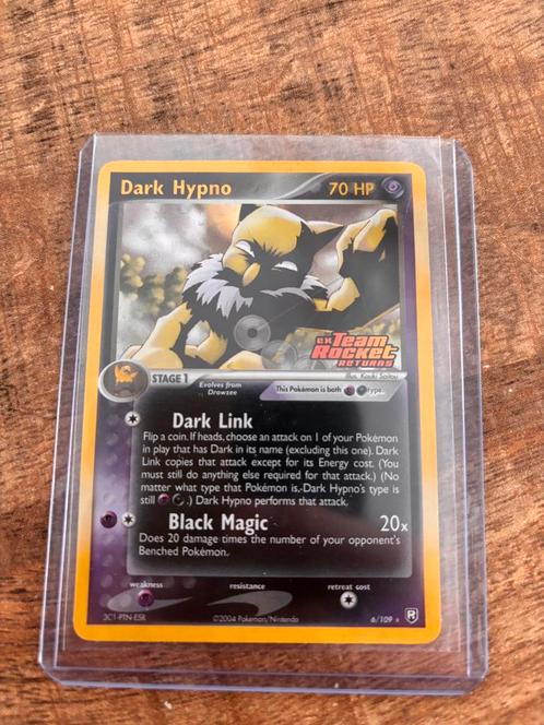 Pokemon dark hypno reverse holo 6/109 team rocket returns, Hobby en Vrije tijd, Verzamelkaartspellen | Pokémon, Zo goed als nieuw