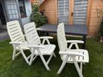 Tuinset met 3 stoelen GRATIS, Tuin en Terras, Tuinsets en Loungesets, Ophalen, Kunststof, Gebruikt, 3 zitplaatsen