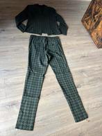 Helena hart super leuk stretch pak maat L groen zwart, Kleding | Dames, Kostuum of Pak, Maat 42/44 (L), Zo goed als nieuw, Groen