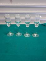 Borrelglas op voet, 4 stuks, Verzamelen, Glas en Borrelglaasjes, Ophalen of Verzenden, 'T Olde Gre-j, Info@toldegrej.nl, Endepoelstraat 20f Didam