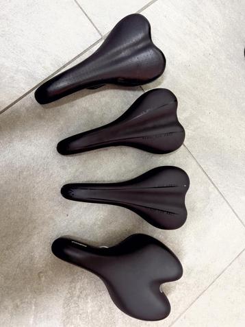 Diverse zadels race/mtb/gravel/tour licht gebruikt €10 p/st beschikbaar voor biedingen