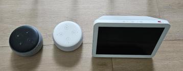 Alexa show en twee alexa dot beschikbaar voor biedingen