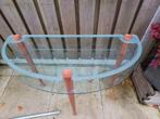 Sitetable  Met dubbele glasplaat 25€, Huis en Inrichting, Tafels | Sidetables, Ophalen, Gebruikt, 25 tot 50 cm, Rond