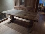 Te koop kloostertafel, Huis en Inrichting, Tafels | Eettafels, Ophalen, Gebruikt, 100 tot 150 cm, 200 cm of meer