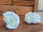 Partij nieuwe kunstbloemen lichtblauw 136 stuks, Huis en Inrichting, Woonaccessoires | Kunstplanten en Kunstbloemen, Binnen, Info@rodebeagle.nl