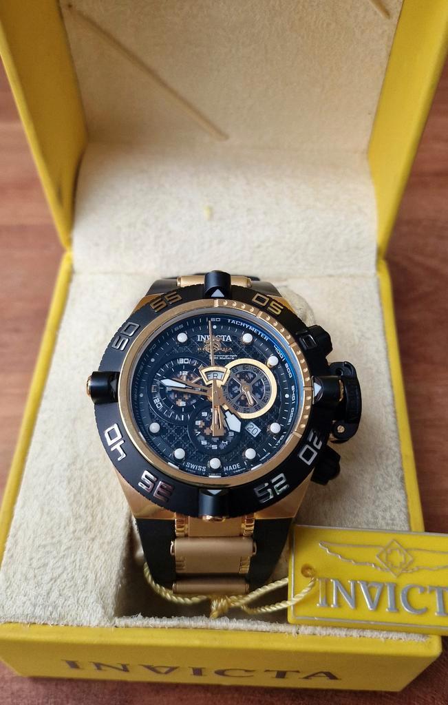 Invicta Subaqua Noma IV NIEUW heren horloge 6583 two tone, Sieraden, Tassen en Uiterlijk, Sporthorloges, Nieuw, Zwart, Ophalen of Verzenden