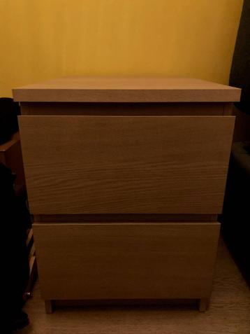 Ikea malm nachtkastje eikenfineer - afbeelding 2