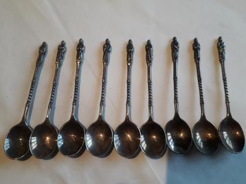 OUDE VERZILVERDE GERO APOSTEL KOFFIE/THEELEPELS voor 5 EURO beschikbaar voor biedingen