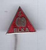 ELKA rood email op zilverkleurig elektra speldje ( W_209 ), Verzenden, Zo goed als nieuw, Merk, Speldje of Pin