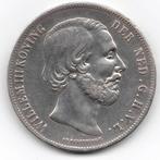 Nederland 2,5 Gulden 1859 Willem 3, Koning Willem III, Zilver, Ophalen of Verzenden, Losse munt