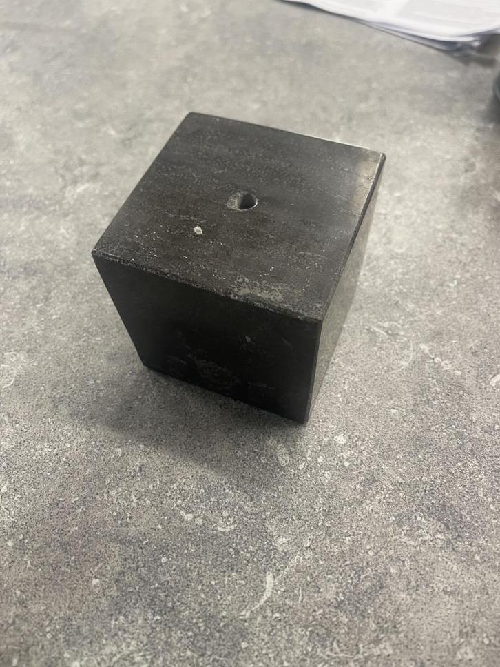 Zuil Spotted Bluestone 10x10x10 cm met gat, Tuin en Terras, Tegels en Klinkers, Nieuw, Overige typen, Natuursteen, Minder dan 5 m²