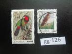 zambia - vogels / overprint 1989 (gg-126), Postzegels en Munten, Postzegels | Afrika, Zambia, Ophalen of Verzenden, Gestempeld