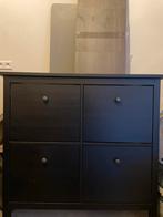 Ikea Hemnes schoenenkast - zwartbruin - goede staat, Ophalen, Overige materialen, Gebruikt, Met klep(pen)