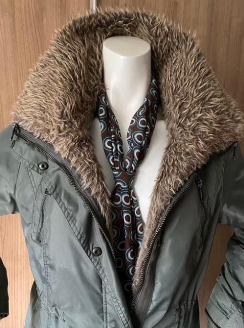 Giacomo winterjas mt. XL, Kleding | Dames, Jassen | Winter, Zo goed als nieuw, Maat 46/48 (XL) of groter, Groen, Ophalen of Verzenden