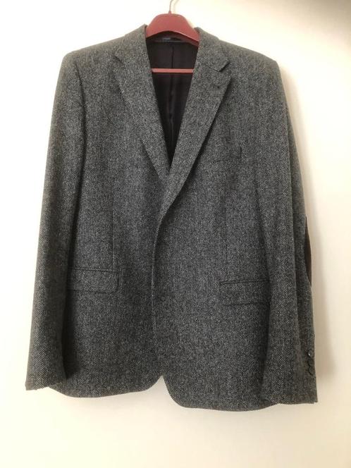 Tweet colbert wollen heren jasje, Kleding | Heren, Kostuums en Colberts, Zo goed als nieuw, Maat 56/58 (XL), Blauw, Ophalen of Verzenden
