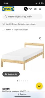 Gratis Bed en bed bodem Ikea Neiden, Ophalen, Gebruikt, 90 cm, Eenpersoons