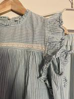 Anna van Toor rok blouse set S 36 blauw wit streepje sezane, Anna van Toor, Blauw, Maat 38/40 (M), Onder de knie