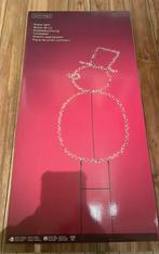 Lumineo tuinsteker sneeuwpop met led verlichting, Diversen, Kerst, Ophalen of Verzenden, Nieuw