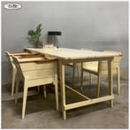 Piet Hein Eek - Eethoek van sloophout - Tafel en 4 stoelen, Ophalen, Gebruikt, Sloophout Eek, 50 tot 100 cm
