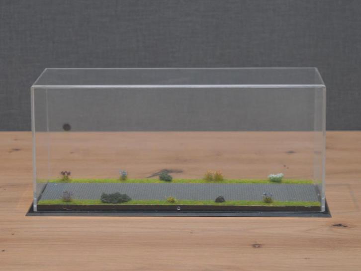 Dioramavitrine, losse trekker (grijze klinkers), Hobby en Vrije tijd, Modelauto's | 1:50, Nieuw, Bus of Vrachtwagen, Tekno, Ophalen of Verzenden