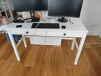 Ikea HEMNES white desk, Ophalen, Zo goed als nieuw, 25 tot 50 cm, Rechthoekig