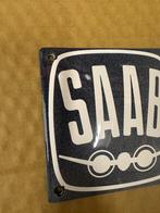 Saab emaille bordje, Reclamebord, I, Nieuw, Ophalen of Verzenden