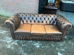 Chesterfield bank, Tweepersoons, 75 tot 100 cm, Ophalen of Verzenden, Zo goed als nieuw