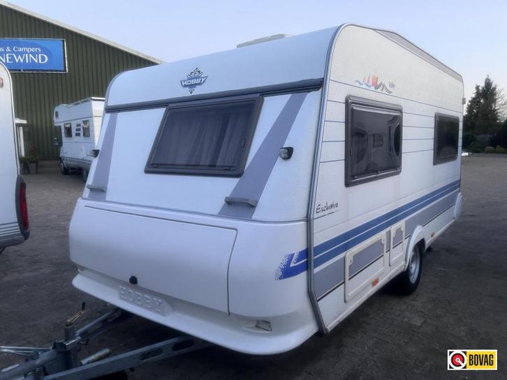 Hobby Excellent 440 SFR met fransbed, Caravans en Kamperen, Caravans, Bedrijf, tot en met 4, 1000 - 1250 kg, Treinzit, Hobby, Frans bed