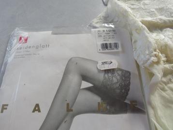 ecru 15 den. seiden glat stay up kousen van falke beschikbaar voor biedingen