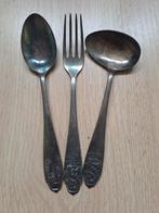 Kinderbestek,  verzilverd, vintage, Ophalen, Gebruikt, Zilver