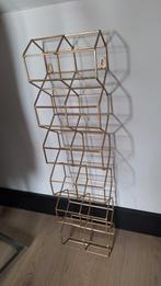 Wijnrek goud, Ophalen, Zo goed als nieuw, 75 cm of meer