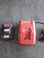 Hilti accu en oplader, Doe-het-zelf en Verbouw, Gereedschap | Handgereedschap, Ophalen of Verzenden, Gebruikt